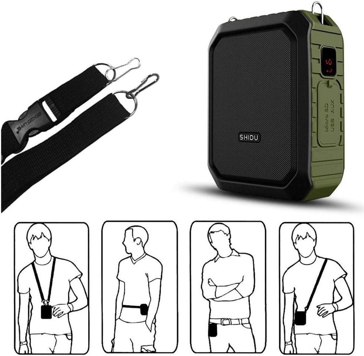 Alt view image 3 of 7 - New Wireless Voice Amplifier Portable Microphone with Speaker 18W Rechargeable PA System Waterproof Personal Voice Enhancer for Teachers Outdoor Activities Meeting Yoga