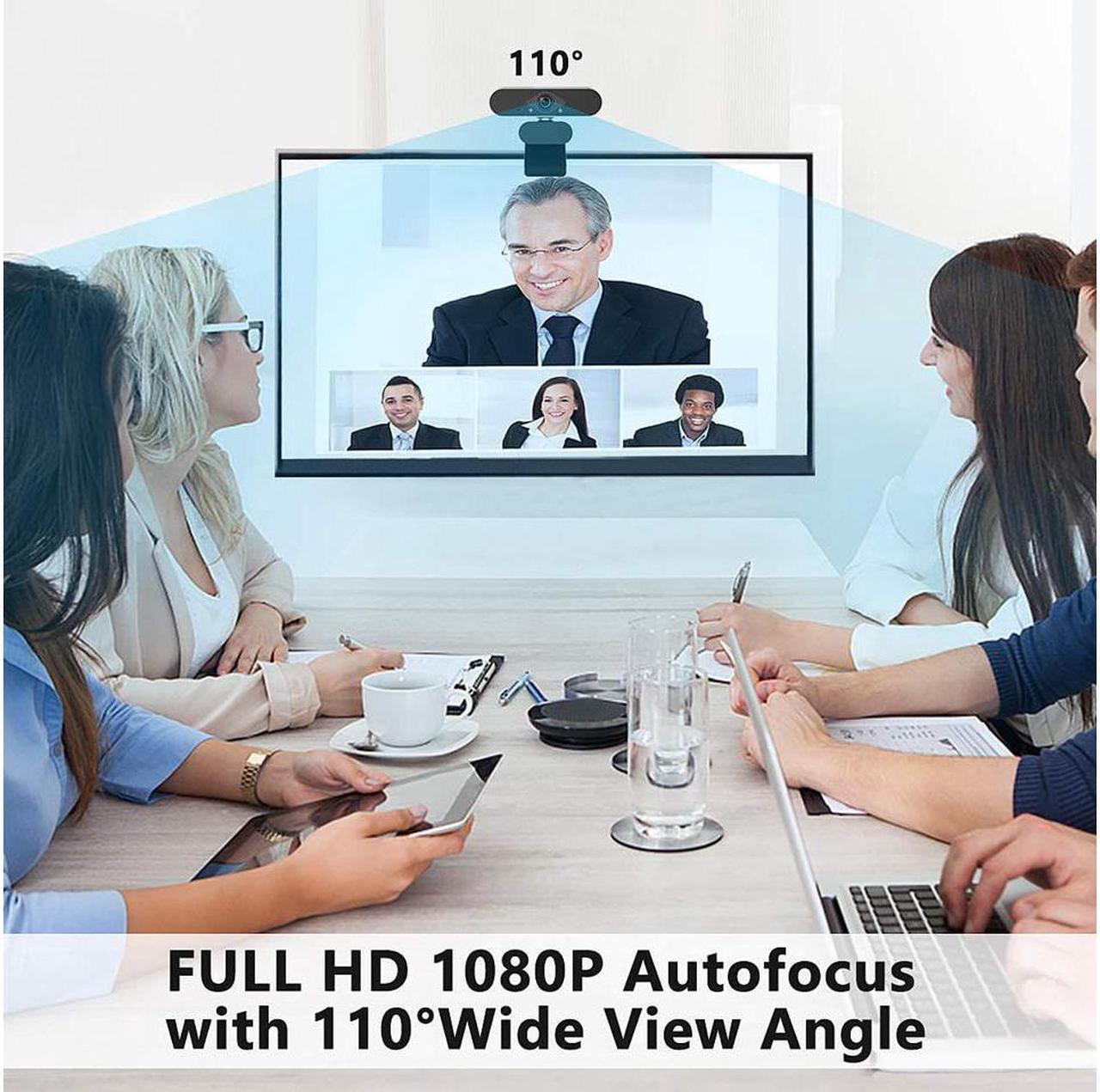 Alt view image 7 of 7 - 1080P Webcam with Microphone, NEK Tech Webcam Full HD PC Skype Camera, Video Calling and Recording for Computer Laptop Desktop, Plug and Play USB Camera for YouTube, Compatible with Windows