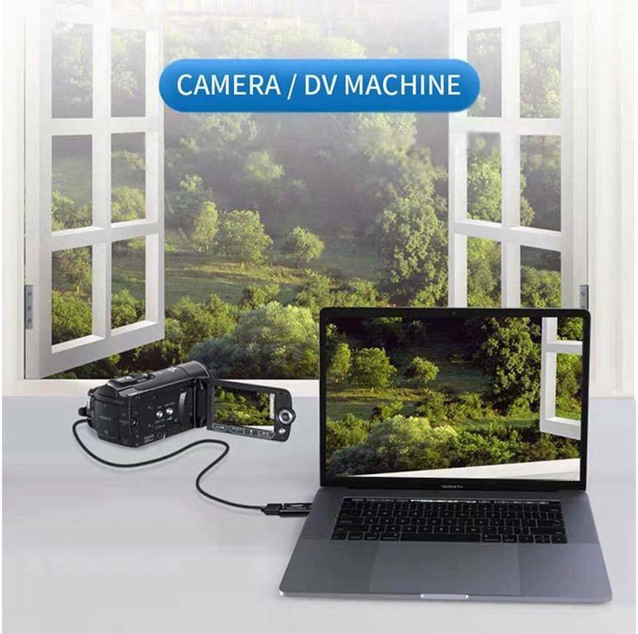 Alt view image 6 of 7 - Audio Video Capture Card HDMI to USB 2.0 1080P Record Directly to Computer for Gaming, Streaming, Teaching, Video Conference or Live Broadcasting