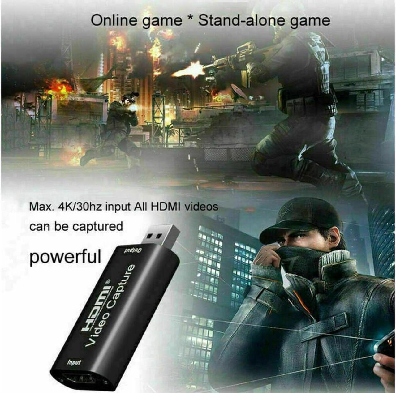 Alt view image 3 of 7 - Audio Video Capture Card HDMI to USB 2.0 1080P Record Directly to Computer for Gaming, Streaming, Teaching, Video Conference or Live Broadcasting