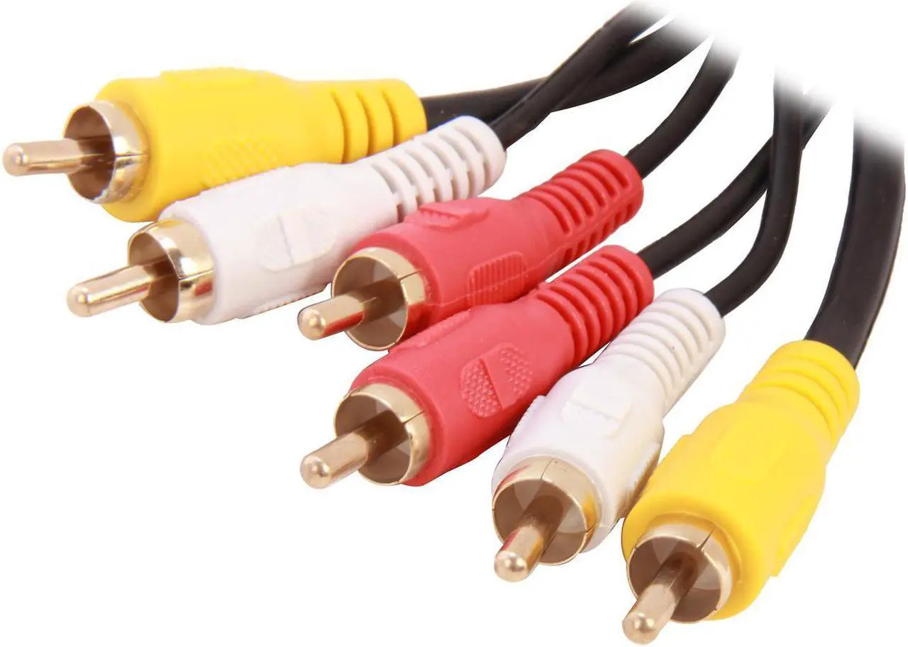 Main image of SA Model PV2A-6 6 ft. AV Cable - GOLD Plated,Black Jacket