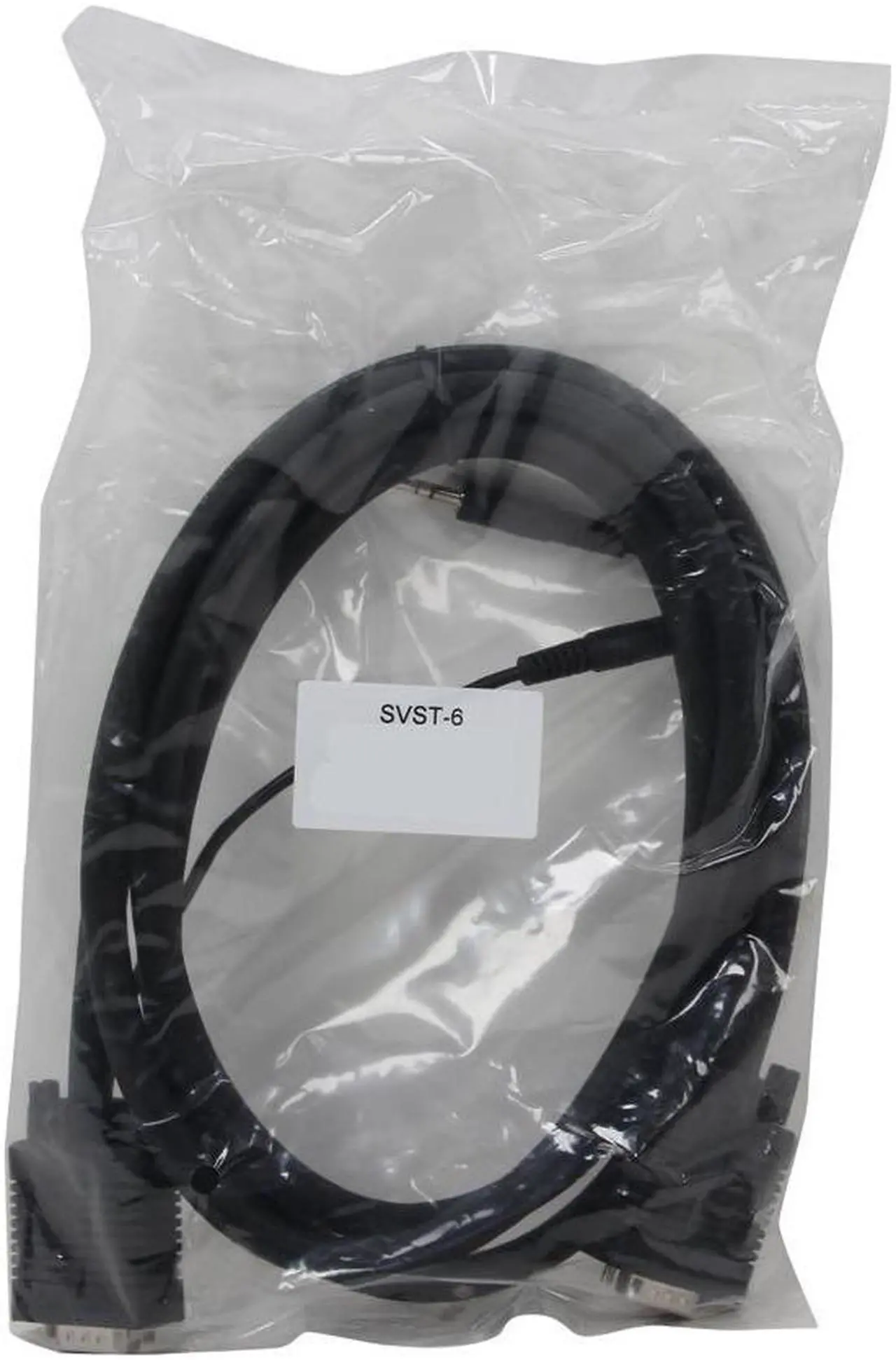 Alt view image 3 of 3 - SA  SVST-6 6 ft. SVGA w/3.5mm Stereo male to male Cable
