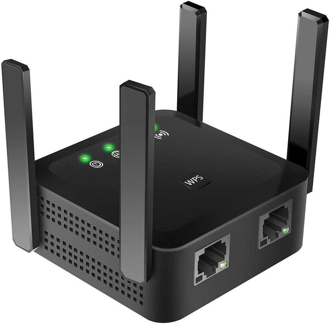 Main image of SA WiFi Extender, 1200Mbps WiFi Booster, WPS One-Key Setup WiFi Extenders Signal Booster for Home, High Speed WiFi Repeater 4 Antennas 360° Full Coverage 2.4G & 5G Dual Bands WiFi Range Extender