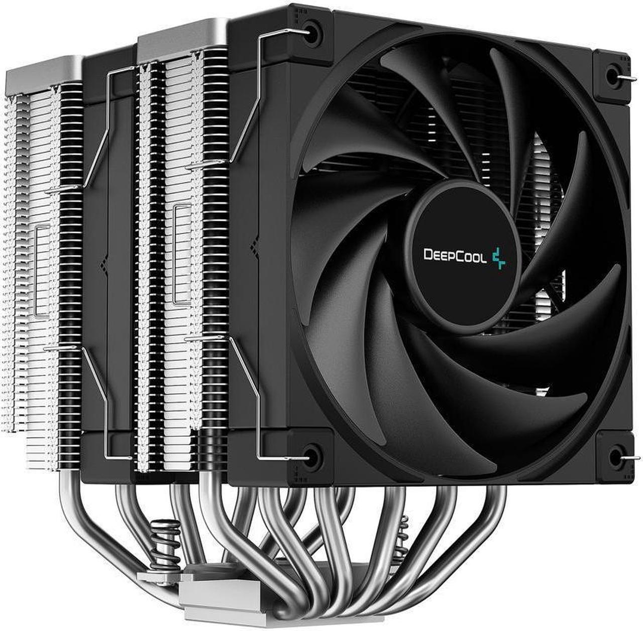Alt view image 2 of 7 - DeepCool AK620 CPU Air Cooler High-Performance, Dual-Tower Design, 2x 120mm Fluid Dynamic Bearing Fans, 6 Copper Heat Pipes, 260W Heat Dissipation, Black,AMD Ryzen AM5/AM4, Intel LGA1700/1200