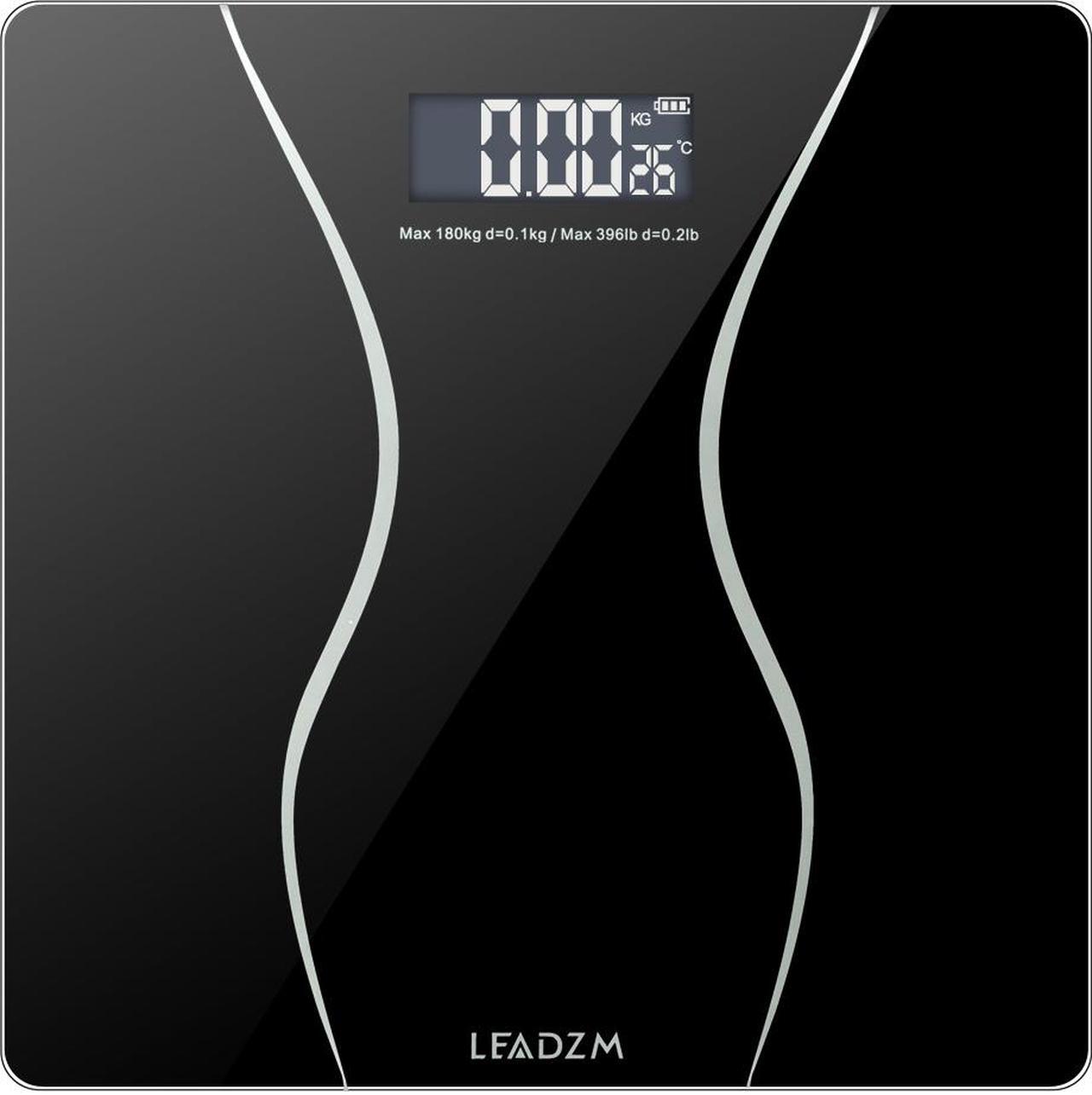 Main image of 400lb/180KG Digital LCD Glass Bathroom Scale Body Weight Scales High Precision