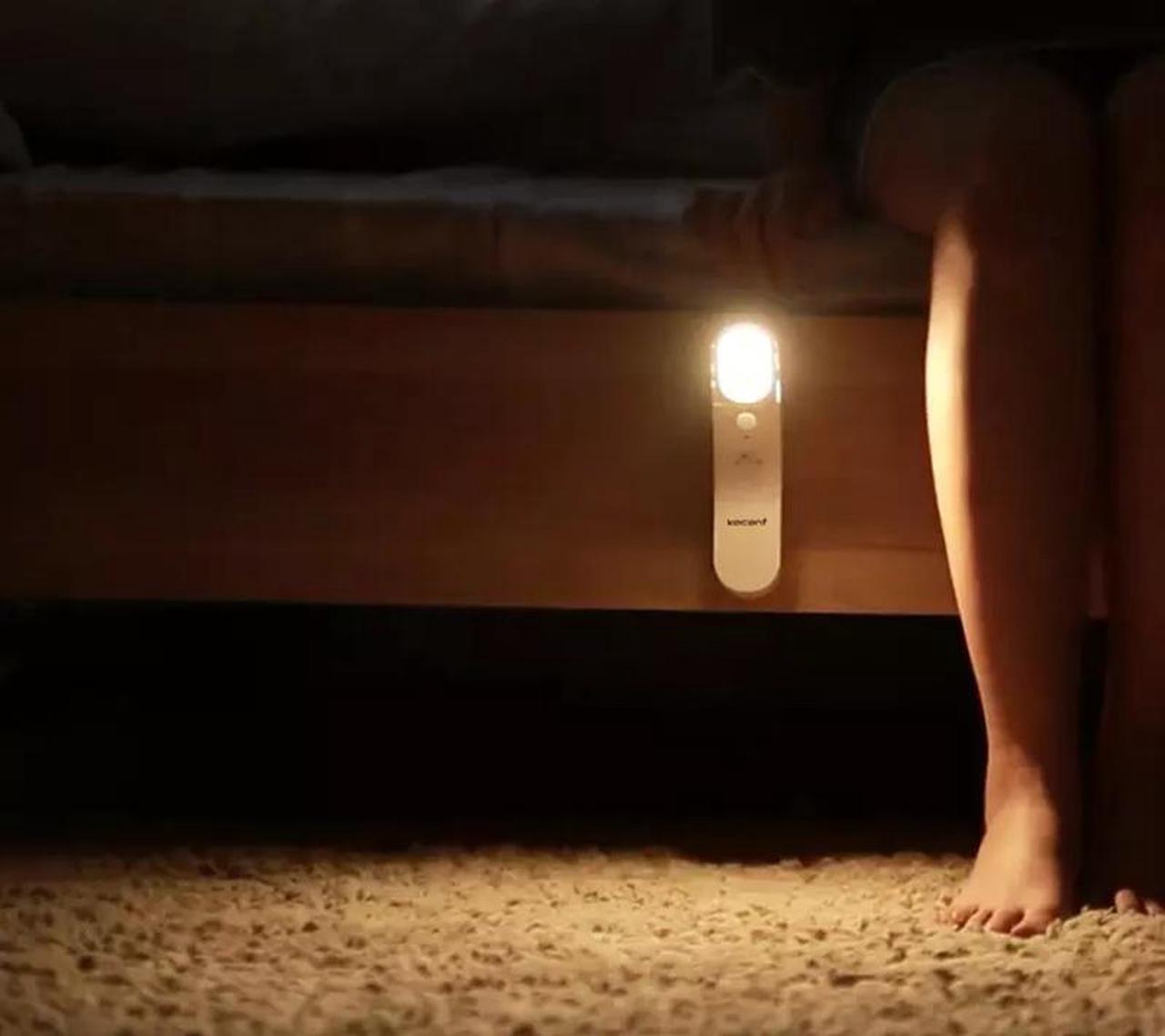 Alt view image 5 of 7 - Motion Sensor LED Night Light USB Rechargeable Handheld Cordless Wall Light for Bedroom Bathroom Stairs Hallway Nursery Night Lamp