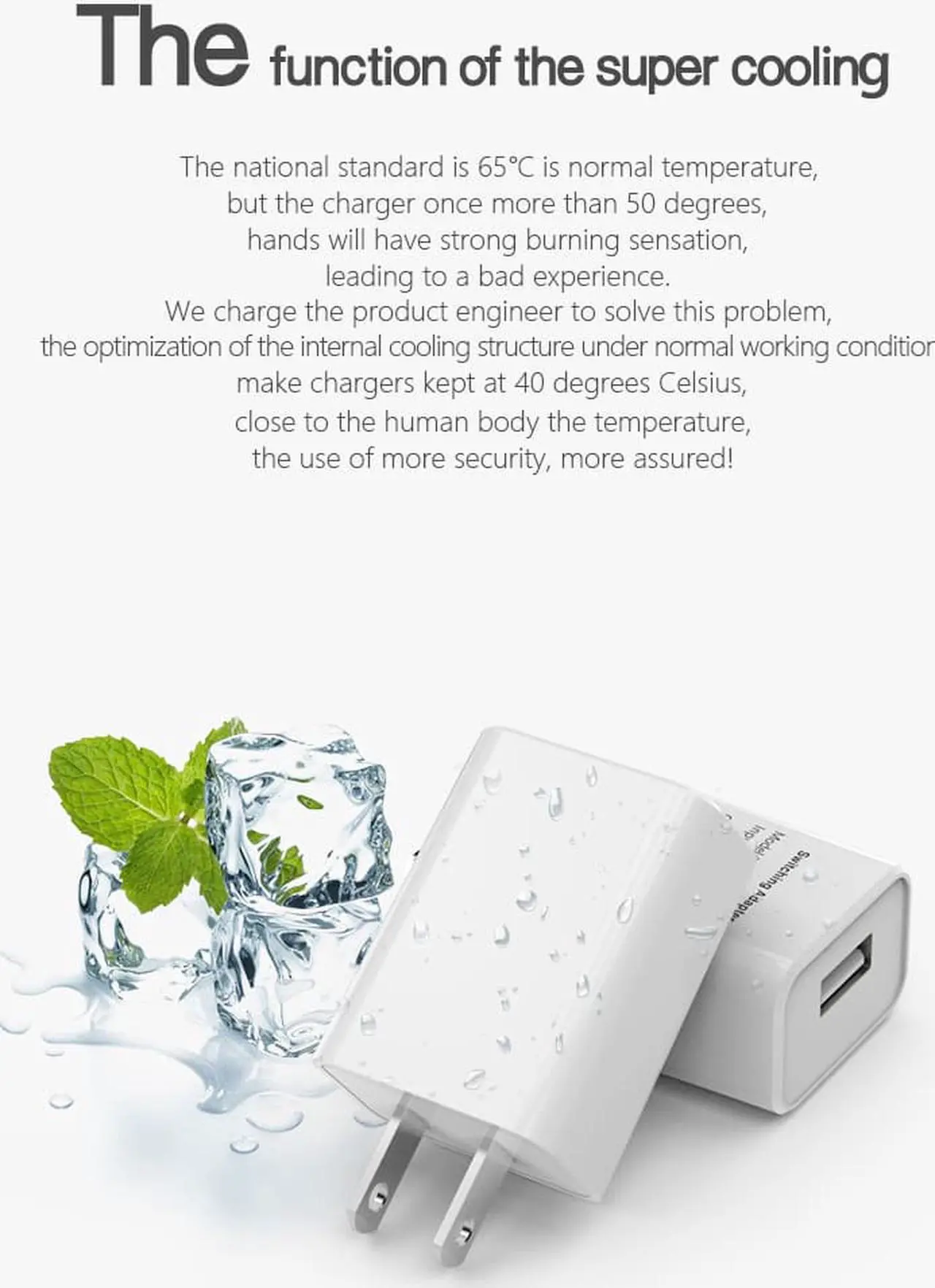 Alt view image 3 of 7 - UL Certified USB Wall Charger Power Supply 5v 1A Universal Portable Travel Power Adapter Plug Block High Speed for iPhone iPad iPad Samsung HTC LG iPod Nokia Travel Office Home Use (White, 2Pack)