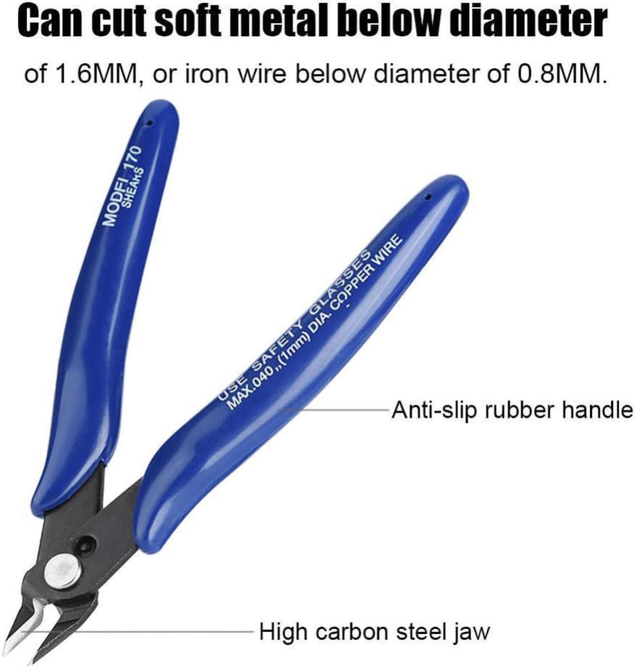 Alt view image 2 of 7 - Electrical Wire Cable Cutter Electrical Cutting Plier Wire Cable Cutter Side Snips Flush Pliers Tool