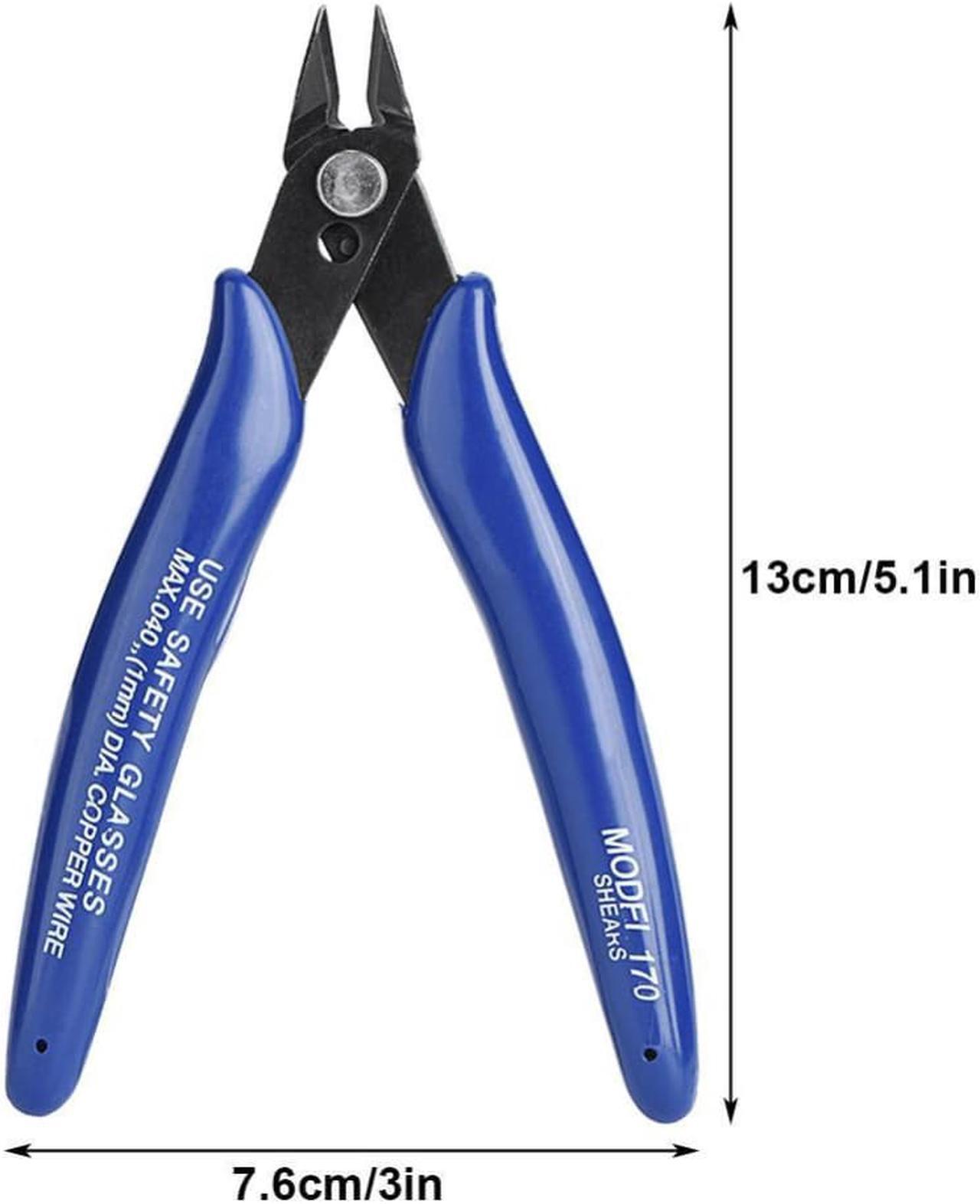 Alt view image 5 of 7 - Electrical Wire Cable Cutter Electrical Cutting Plier Wire Cable Cutter Side Snips Flush Pliers Tool