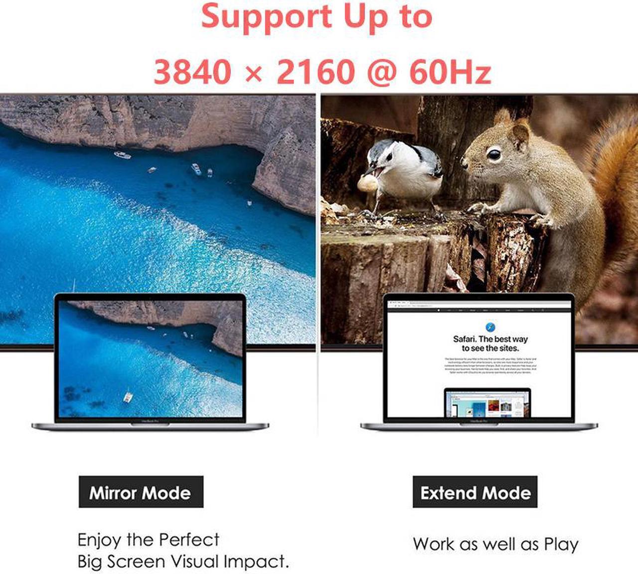 Alt view image 2 of 7 - DisplayPort to DisplayPort 6 Feet Cable, Hannord DP Cable, DP to DP Male to Male Cable Gold-Plated Cord, Supports 4K@60Hz, 2K@144Hz Compatible for Lenovo, Dell, HP, ASUS and More
