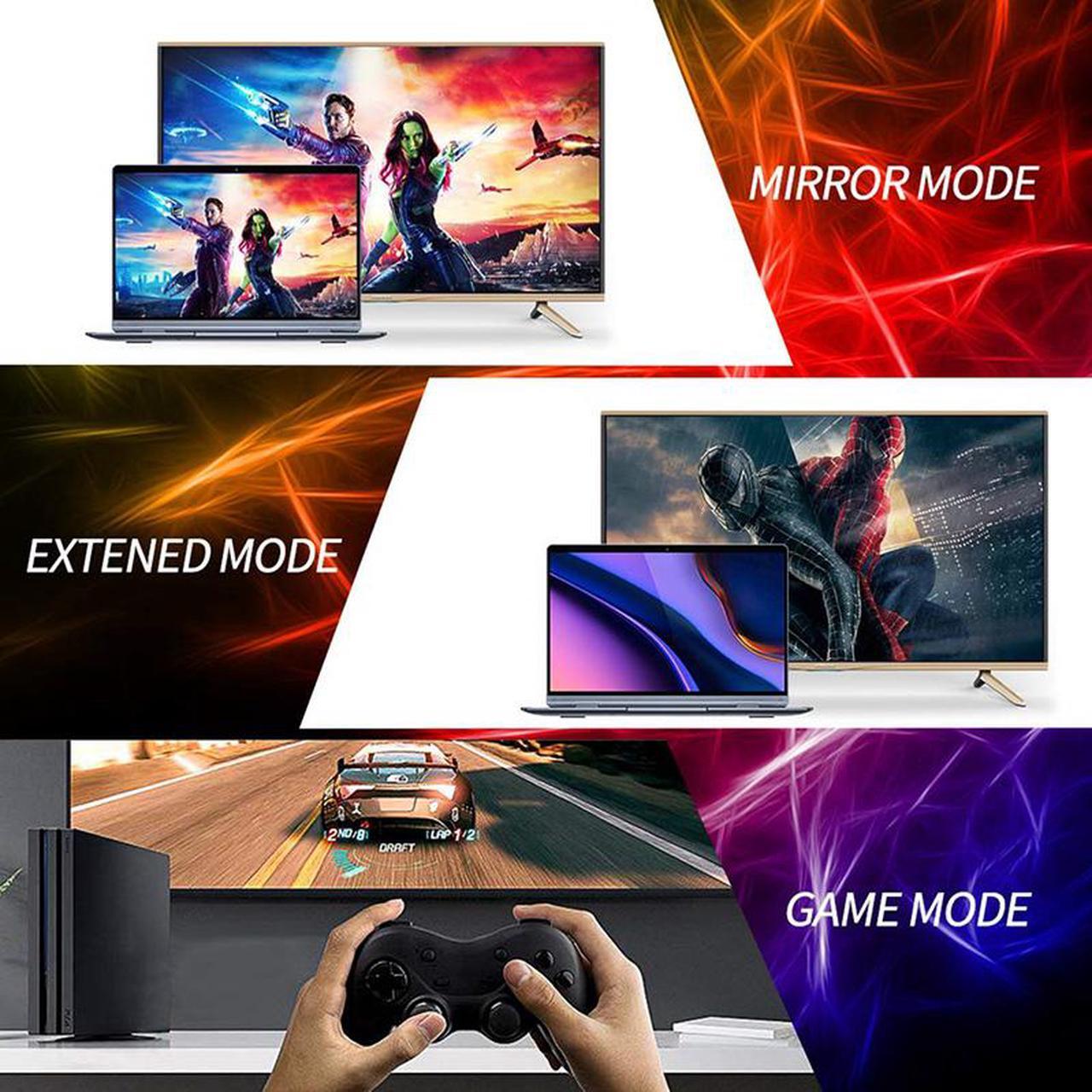 Alt view image 4 of 7 - DisplayPort to DisplayPort 6 Feet Cable, Hannord DP Cable, DP to DP Male to Male Cable Gold-Plated Cord, Supports 4K@60Hz, 2K@144Hz Compatible for Lenovo, Dell, HP, ASUS and More