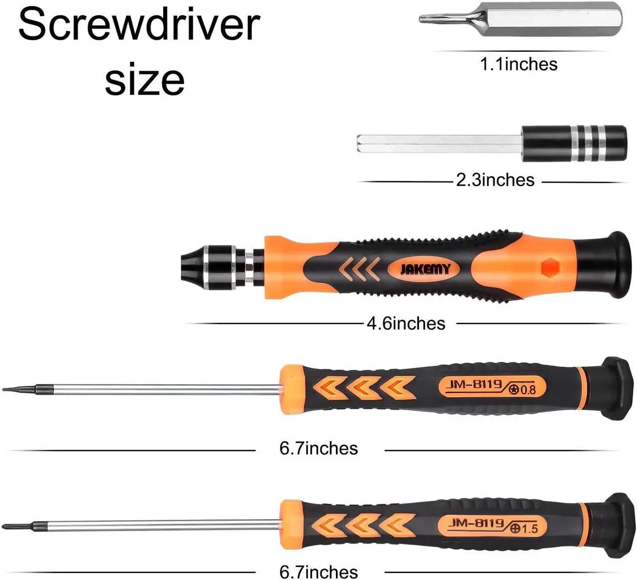 Alt view image 4 of 7 - Precision 47 in 1 Screwdriver Set Repair Maintenance Kit Tools for iPhone, iPad, Samsung Cell Phone,Tablet PC, Laptop,Computer and Other Electronic Device (47 in 1)