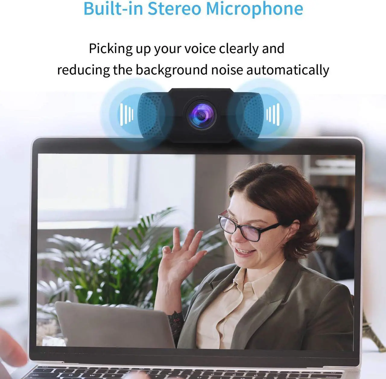 Alt view image 4 of 7 - 1080P Webcam with Microphone, Hannord USB 2.0 Desktop Laptop Computer Web Camera with Auto Light Correction, Plug and Play [30fps], for Video Streaming, Conference, Game,Study, Skype/YouTube/Zoom