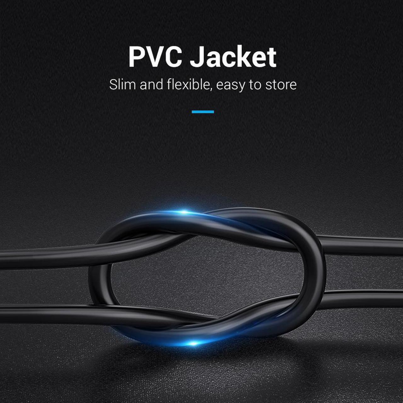 Alt view image 5 of 7 - HDMI to VGA, Hannord Gold-Plated HDMI to VGA 6 Feet Cable (Male to Male) Compatible for Computer, Desktop, Laptop, PC, Monitor, Projector, HDTV, Raspberry Pi, Roku, Xbox and More