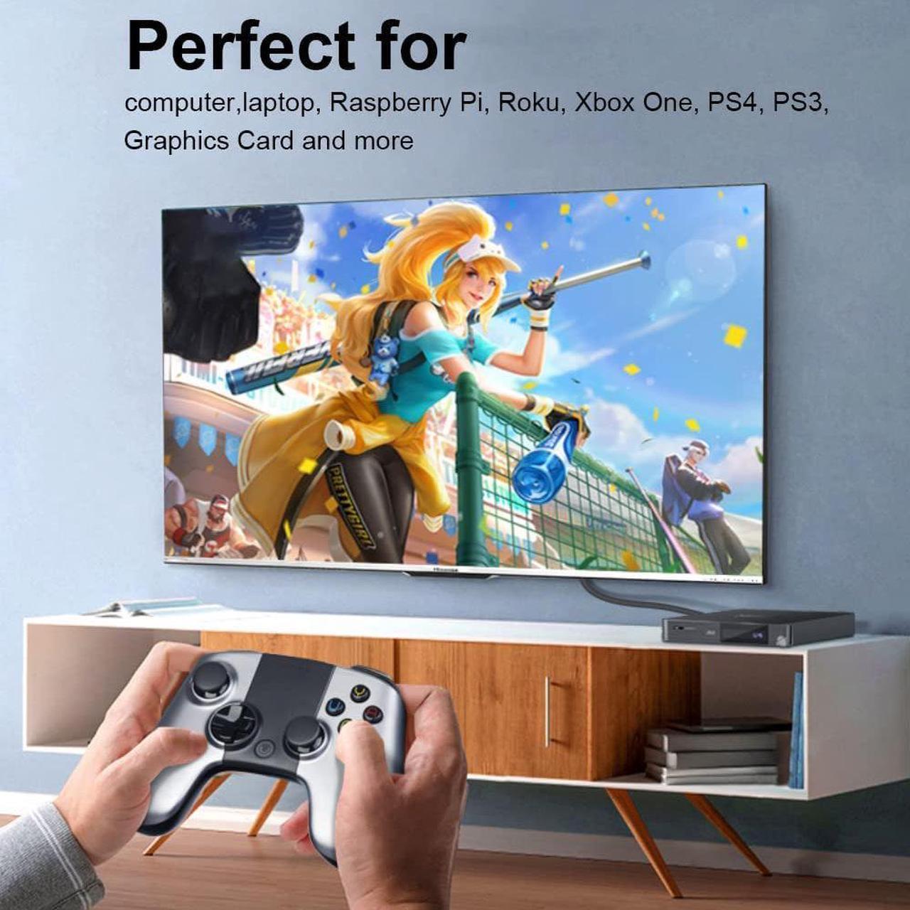 Alt view image 5 of 7 - Hannord HDMI to DVI Short Cable 1ft, Bi-Directional DVI-I (24+5) Female to HDMI Male Adapter 1080P DVI to HDMI Converter Compatible with Xbox, PC, TV, TV Box, PS5, Blue-ray, Switch