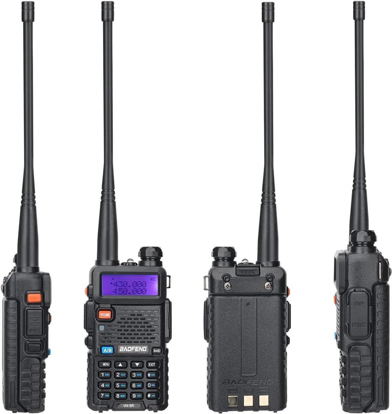 Alt view image 3 of 7 - Baofeng UV-5R Ham Radio Long Range UV5R Dual Band Handheld Two Way Radio Walkie Talkies with 1800mAh Li-ion Battery and Earpiece for Hunting Survival Gear, 2 Pack
