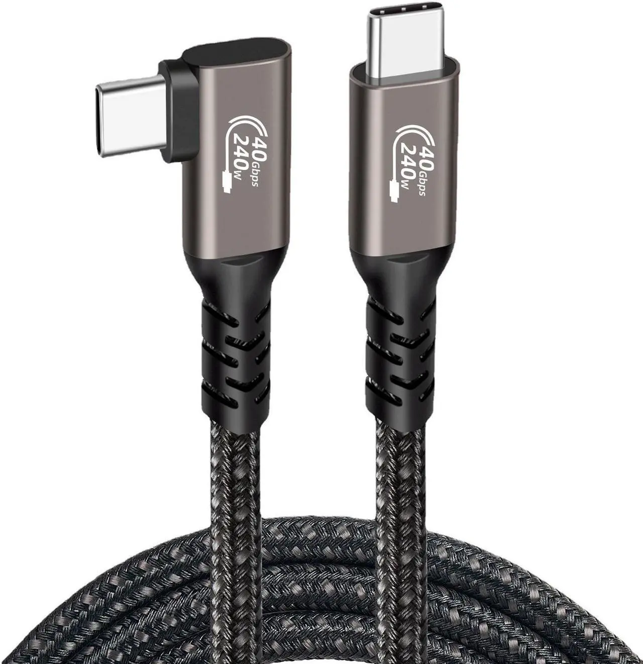 Main image of Hannord USB4.0 Fast Charging Data Cable, Thunderbolt 4 Cable, USB-C to USB-C Cable, 240w Charging Cord, Supports 8K@60Hz Display & 40Gbps Data Transfer Braided Cable For Laptop MacBooks Pro 3.3 ft.