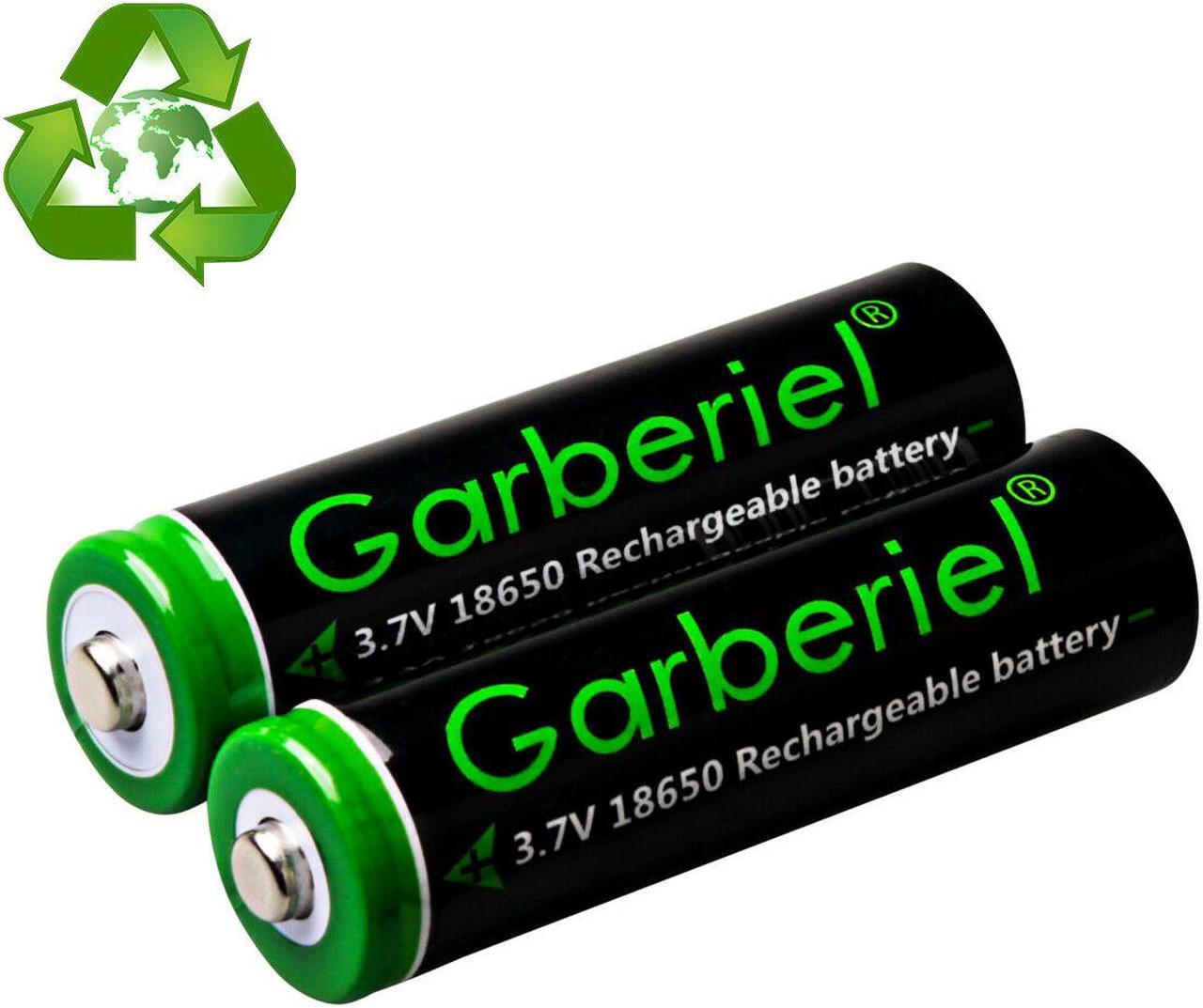 Alt view image 3 of 7 - 10 Pack Garberiel 18650 Battery 3.7V 3000mAh Rechargeable Batteries For Flashlight Headlamp etc.