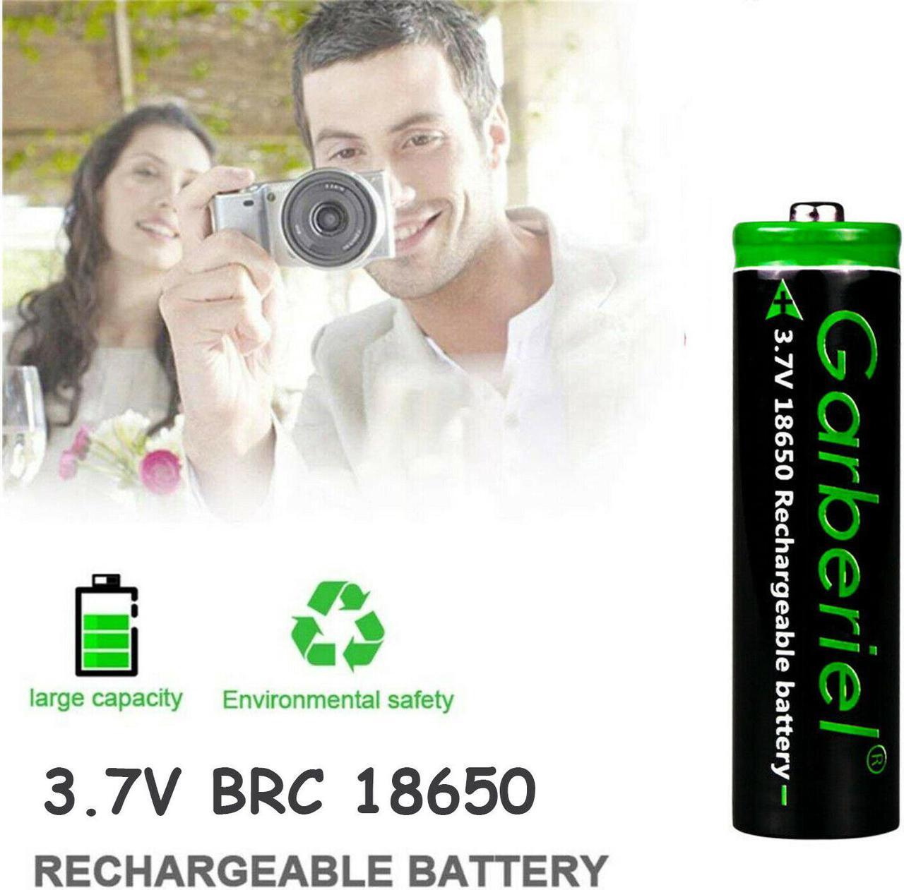 Alt view image 6 of 7 - 10 Pack Garberiel 18650 Battery 3.7V 3000mAh Rechargeable Batteries For Flashlight Headlamp etc.