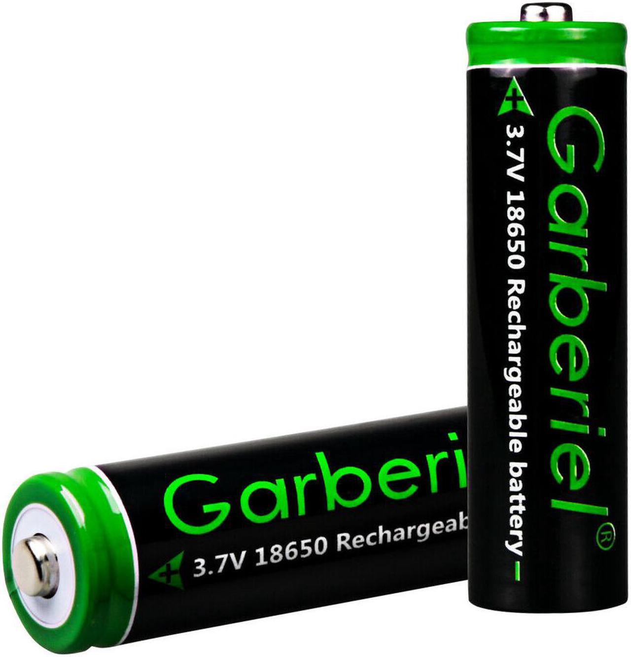 Alt view image 5 of 7 - 10 Pack Garberiel 18650 Battery 3.7V 3000mAh Rechargeable Batteries For Flashlight Headlamp etc.