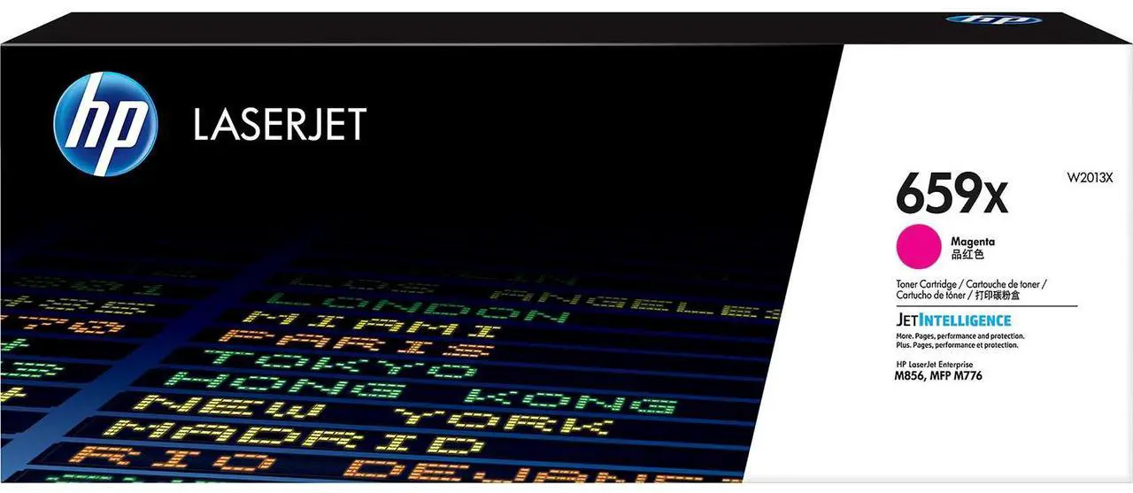 Main image of HP 659X High Yield Magenta Original LaserJet Toner Cartridge, ~29,000 pages,