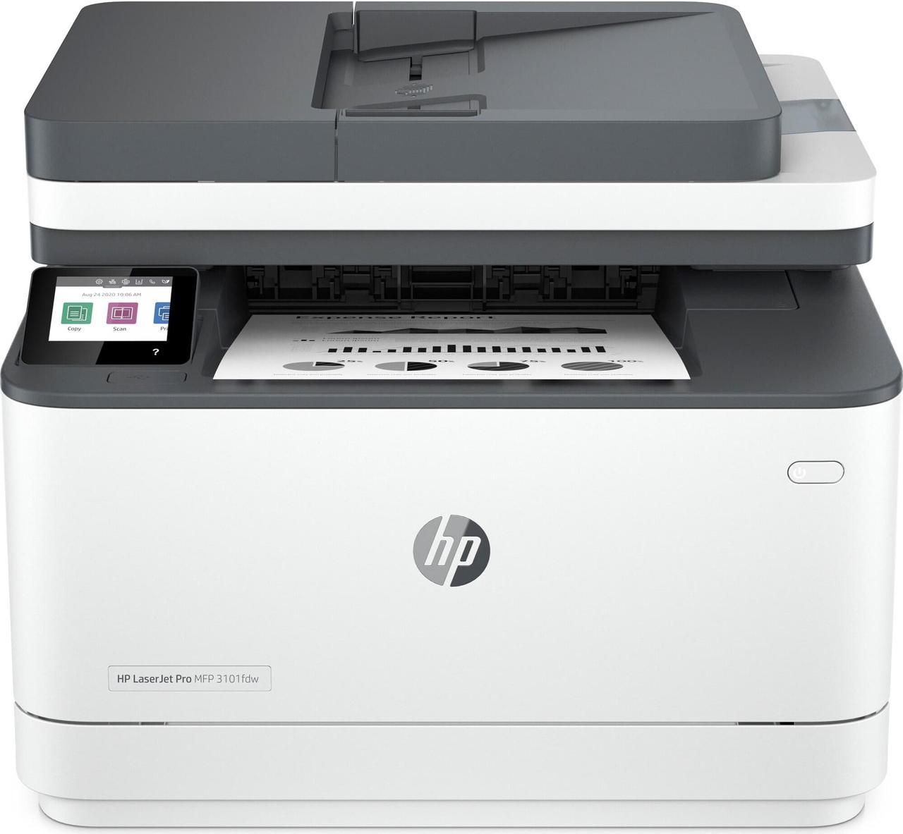 HP LaserJet Pro MFP 3101fdw Laser Printer, Black And White Mobile Print, Copy,