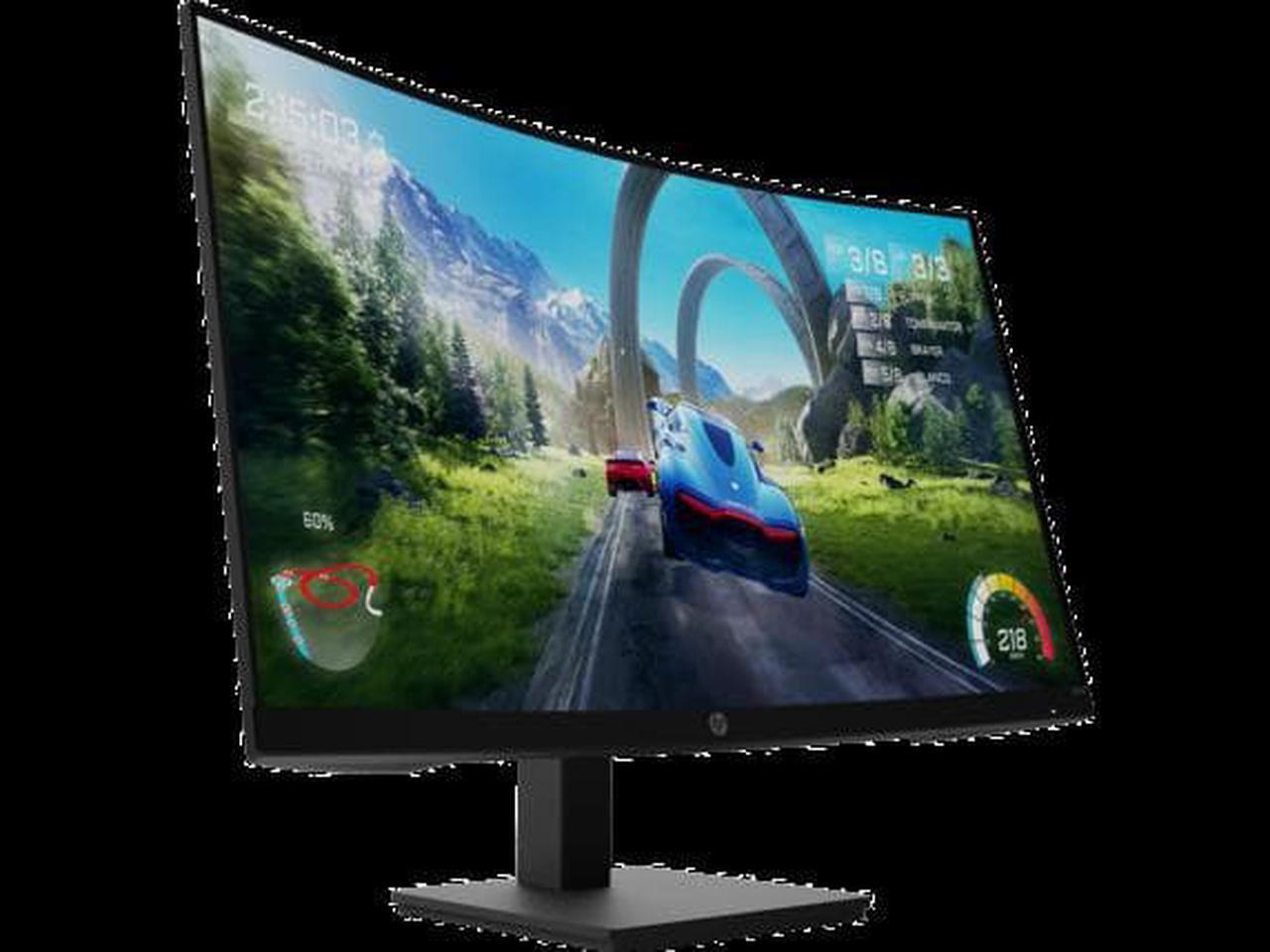 Alt view image 6 of 9 - HP X32c FHD Gaming Monitor 31.5" FHD (1920 x 1080) 60-165 Hz