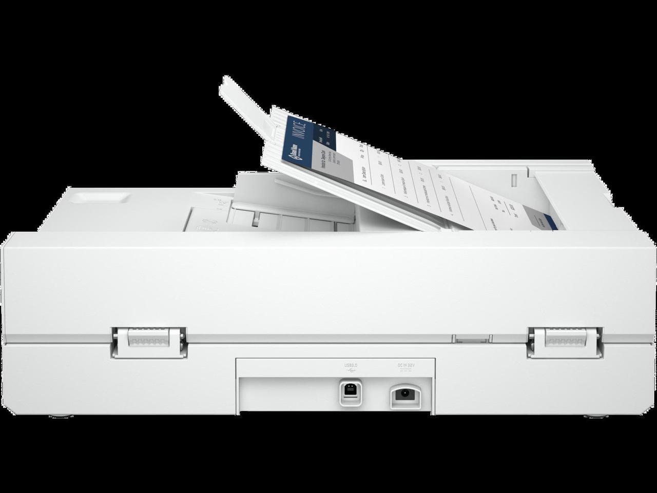 Alt view image 6 of 8 - HP 20G05A#BGJ 24-bit (external), 48-bit (internal) CIS Up to 600 x 600 dpi (color and mono, ADF); Up to 1200 x 1200 dpi (color and mono, flatbed) ScanJet Pro 2600 f1 Scanner