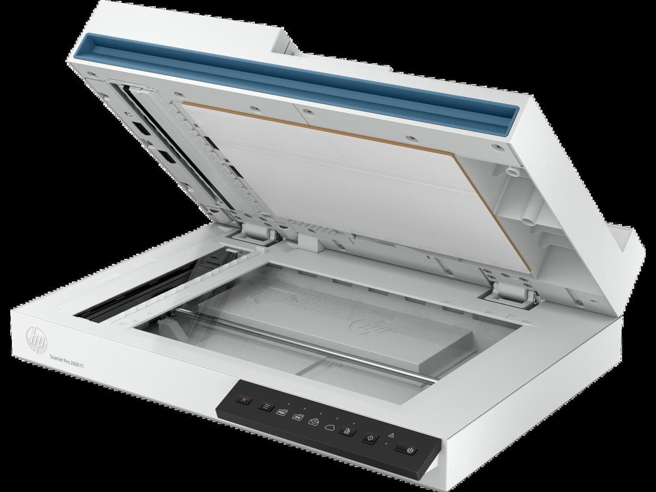 Alt view image 4 of 8 - HP 20G05A#BGJ 24-bit (external), 48-bit (internal) CIS Up to 600 x 600 dpi (color and mono, ADF); Up to 1200 x 1200 dpi (color and mono, flatbed) ScanJet Pro 2600 f1 Scanner