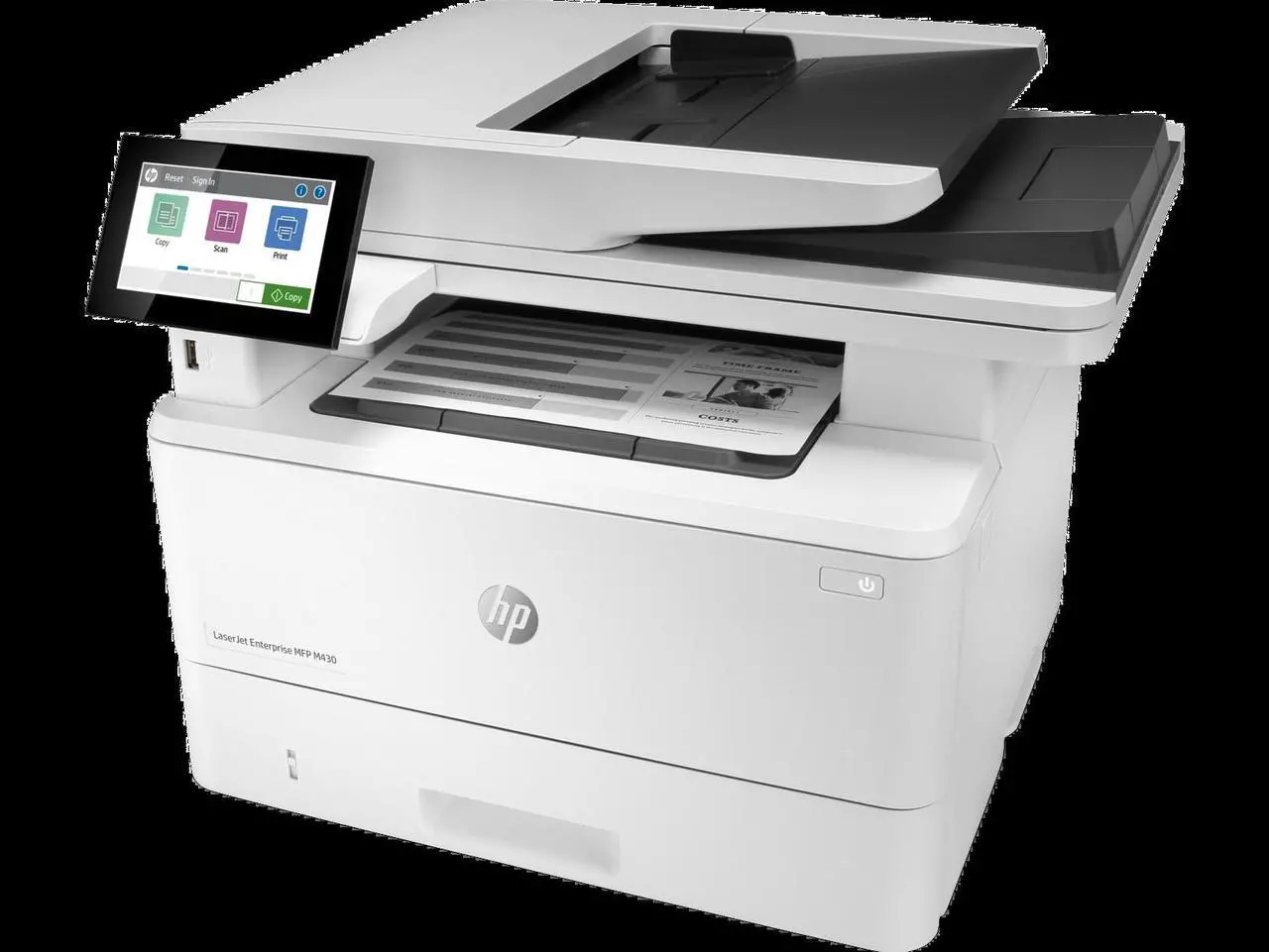 Alt view image 3 of 8 - HP LaserJet Enterprise MFP M430f Certified Refurbished