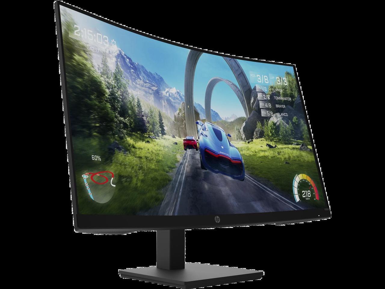 Alt view image 5 of 9 - HP X32c FHD Gaming Monitor 31.5" FHD (1920 x 1080) 60-165 Hz
