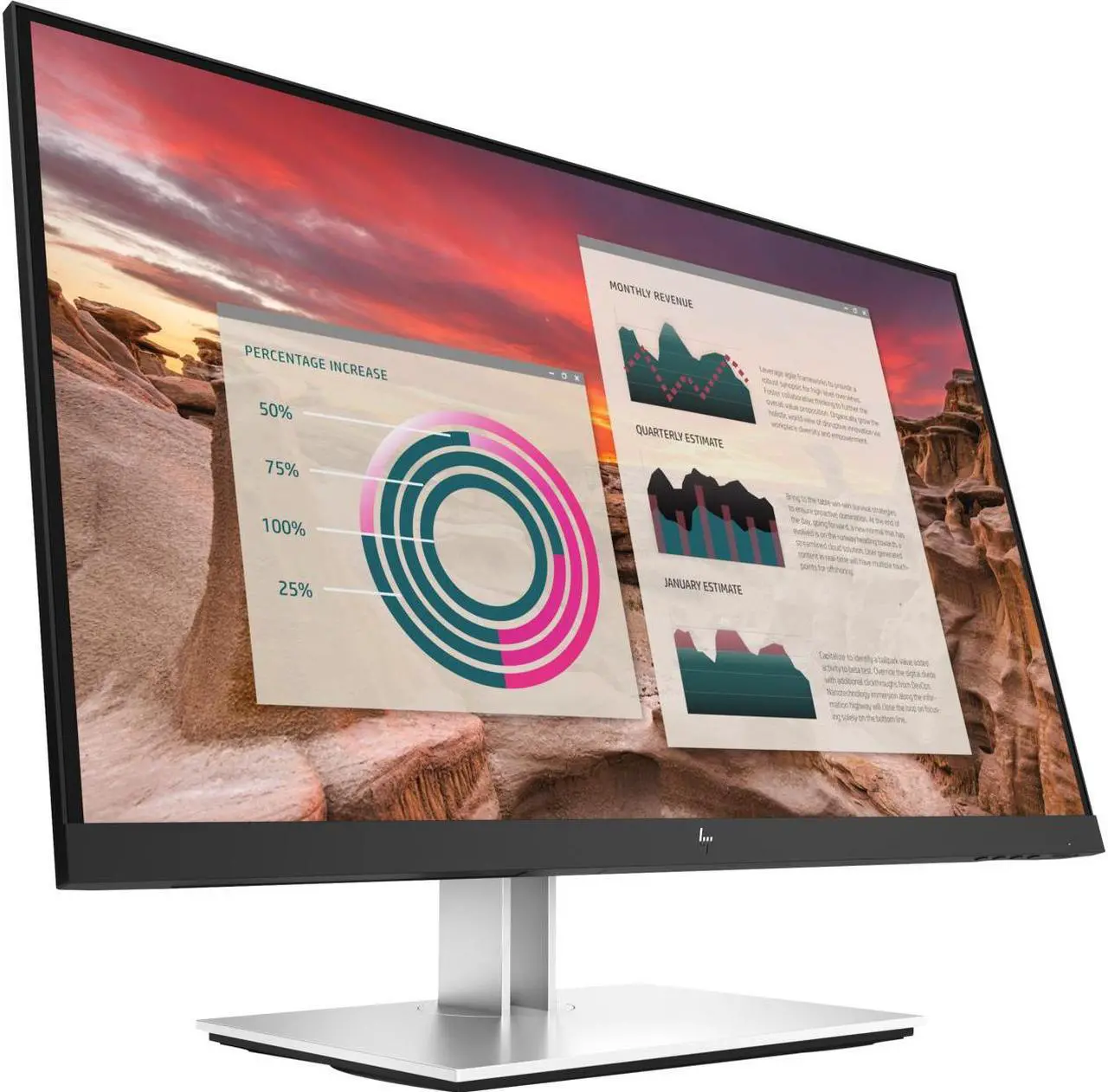 Alt view image 18 of 20 - HP 27" IPS QHD Monitor 5ms GTG HDMI, DisplayPort, USB-C Flat Panel E27u G4 189T3AA#ABA
