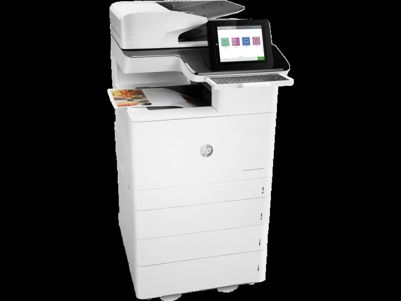 Alt view image 4 of 9 - HP Color LaserJet Enterprise Flow MFP M776z Laser Printer, Color Mobile Print,
