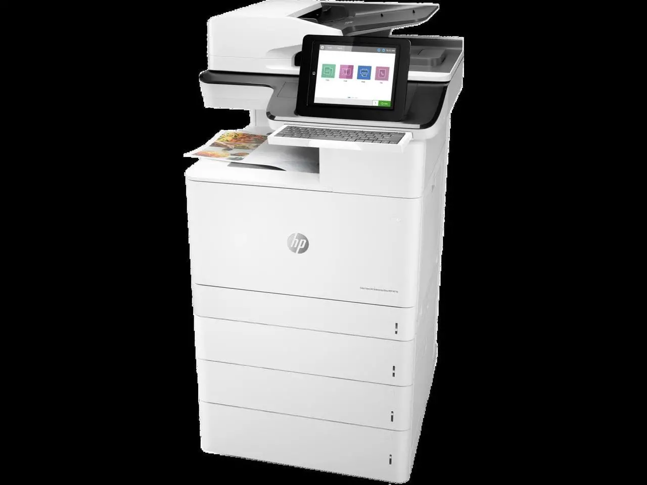 Alt view image 3 of 9 - HP Color LaserJet Enterprise Flow MFP M776z Laser Printer, Color Mobile Print,