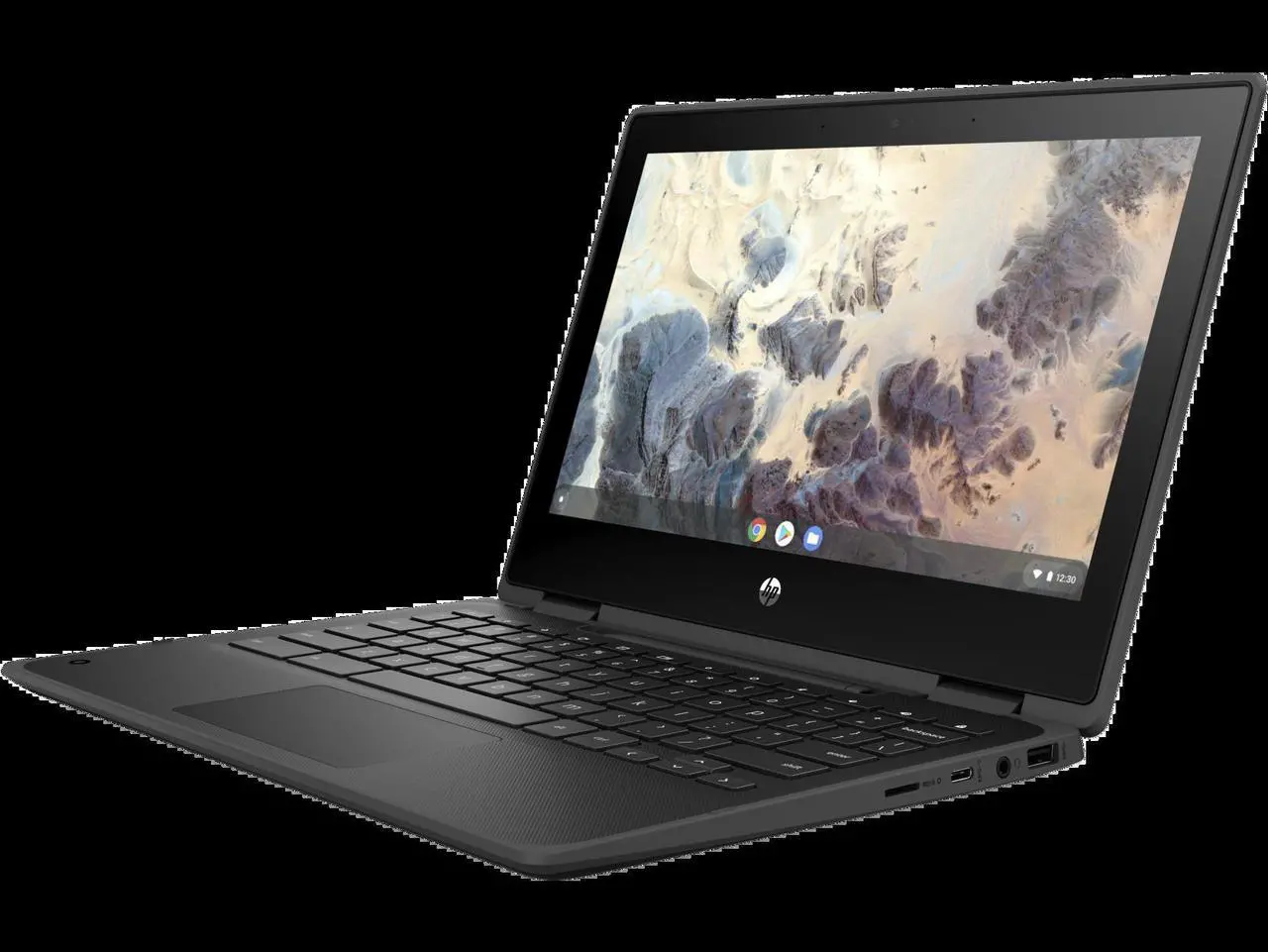 Alt view image 12 of 20 - HP Chromebook x360 11 G4 EE 11.6" Touchscreen Rugged Convertible 2 in 1 Chromebook - HD - 1366 x 768 - Intel Celeron N5100 Quad-core (4 Core) 1.10 GHz - 8 GB Total RAM - 8 GB On-board Memory - 64 ...
