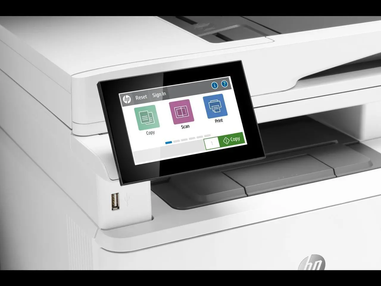 Alt view image 2 of 8 - HP LaserJet Enterprise MFP M430f Certified Refurbished