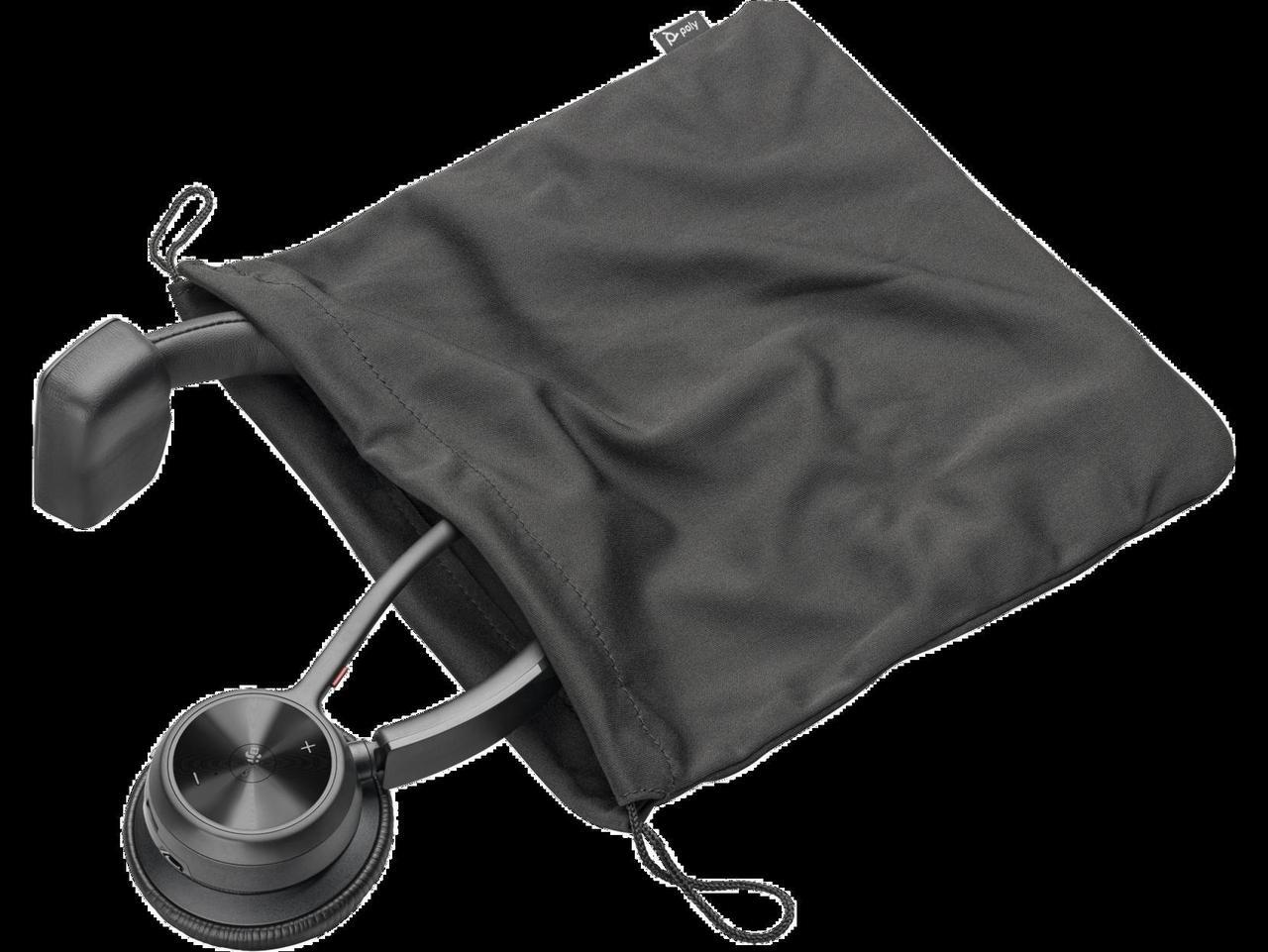 Alt view image 9 of 13 - Poly Voyager 4300 UC 4310-M Headset (Plantronics)- Mono - USB Type C - Wired/Wireless - Bluetooth - 164 ft - 20 Hz - 20 kHz - Over-the-head - Monaural - Ear-cup - 4.92 ft Cable - Noise Cancelling