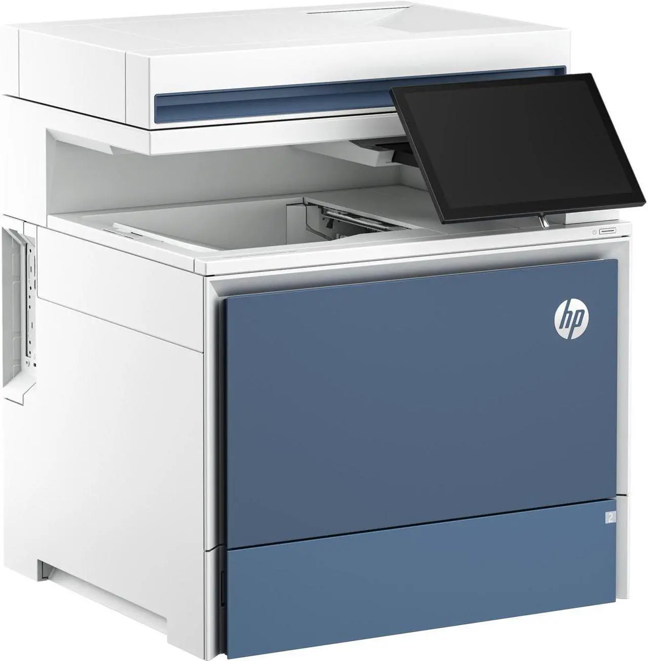 Alt view image 6 of 10 - HP Color LaserJet Enterprise Flow MFP 5800zf Laser Printer, Color Mobile Print,