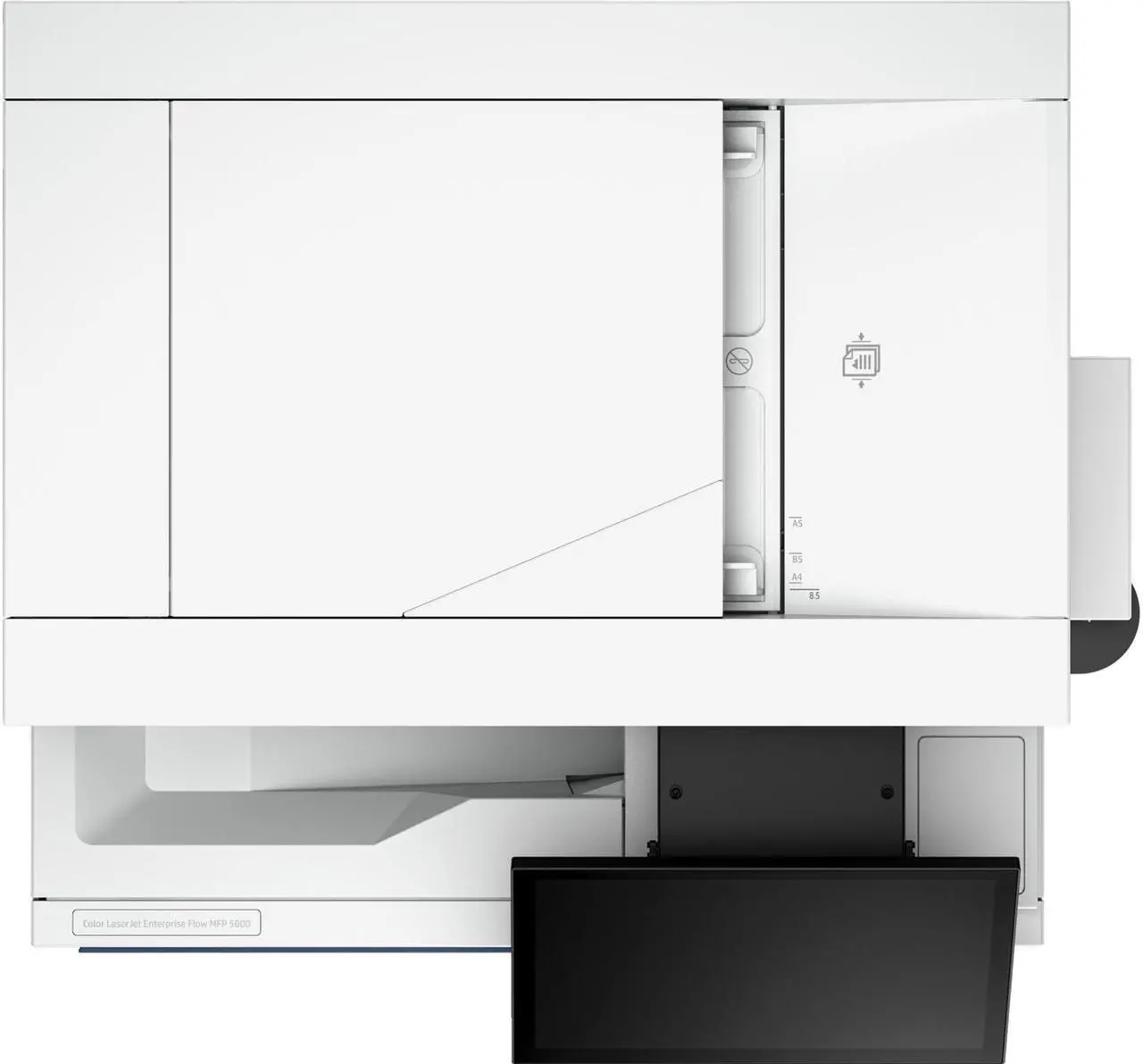 Alt view image 7 of 10 - HP Color LaserJet Enterprise Flow MFP 5800zf Laser Printer, Color Mobile Print,