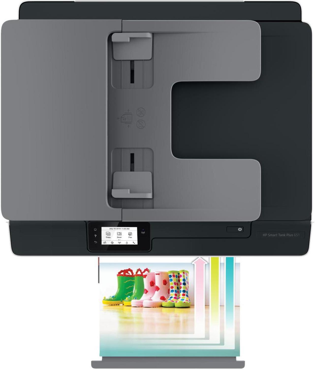 Alt view image 5 of 14 - HP Smart Tank Plus 651 Wireless All-in-One InkJet Printer, Color Mobile Print,