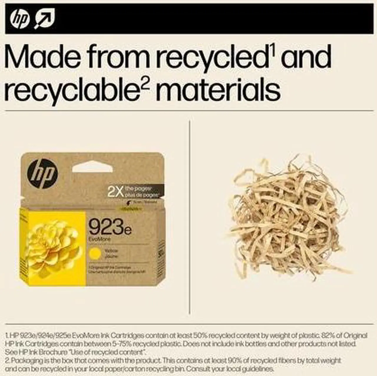 Alt view image 6 of 7 - HP EvoMore 923e Original High Yield Inkjet Ink Cartridge Yellow 1 Pack 4K0T6LN