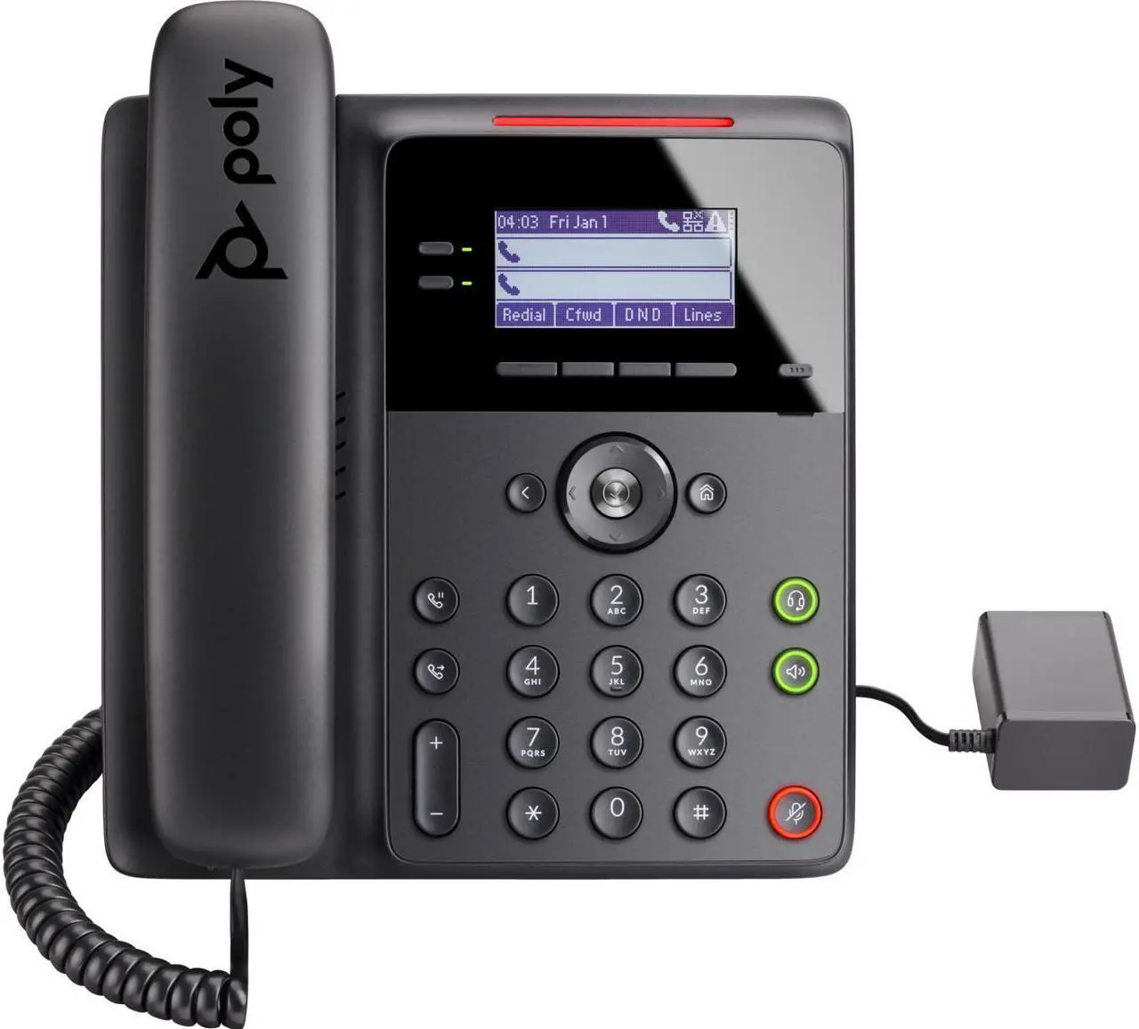 Alt view image 13 of 16 - HP Poly Edge B10 IP Phone Corded Wall Mountable Desktop Black VoIP 2x Network RJ-45 Model 84C19AA#ABA