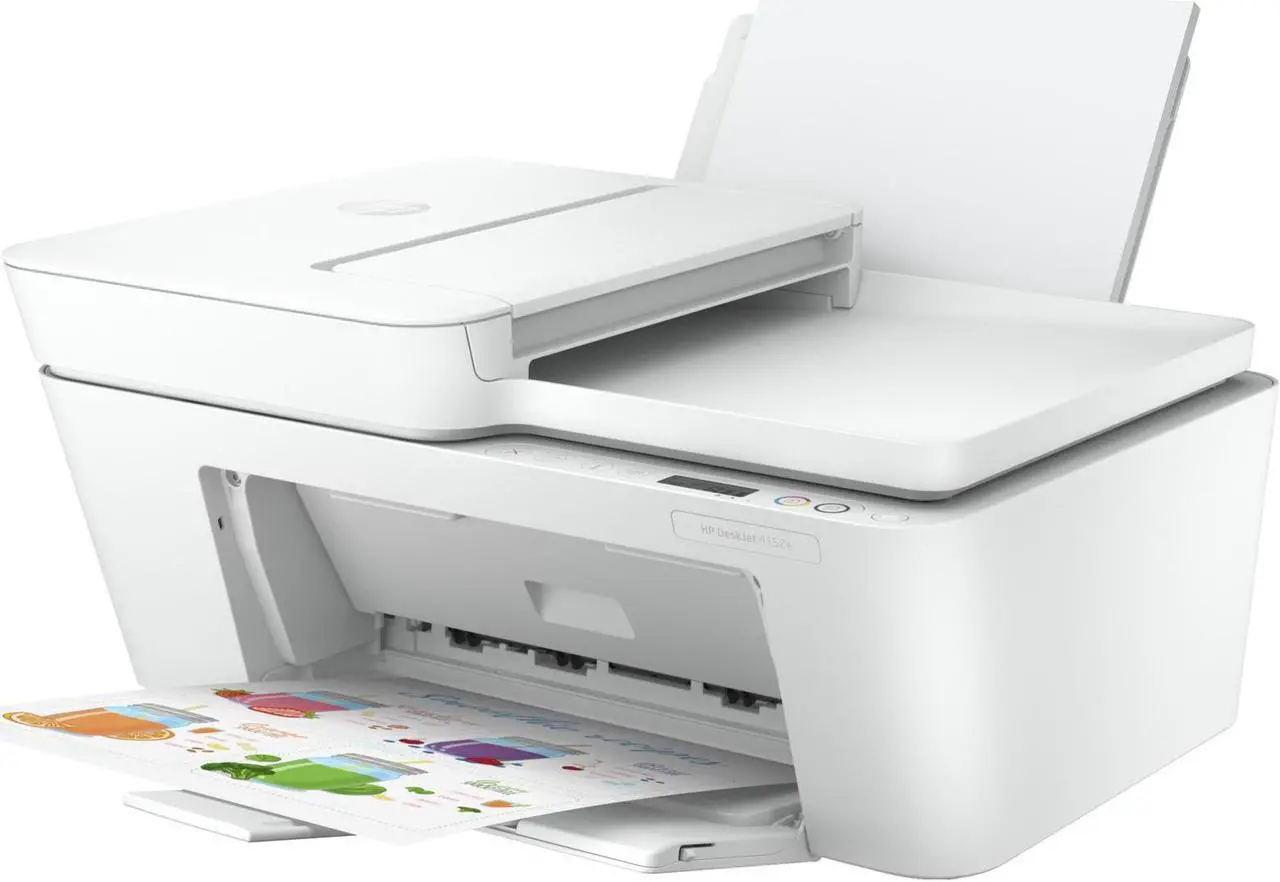 Alt view image 10 of 12 - HP DeskJet 4152e All-In-One Color Inkjet Printer w/6 Months Instant Ink With +