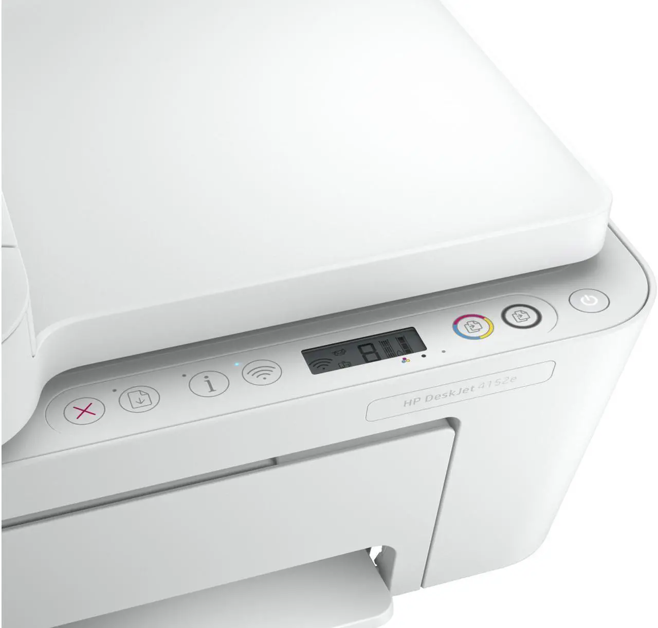 Alt view image 9 of 12 - HP DeskJet 4152e All-In-One Color Inkjet Printer w/6 Months Instant Ink With +