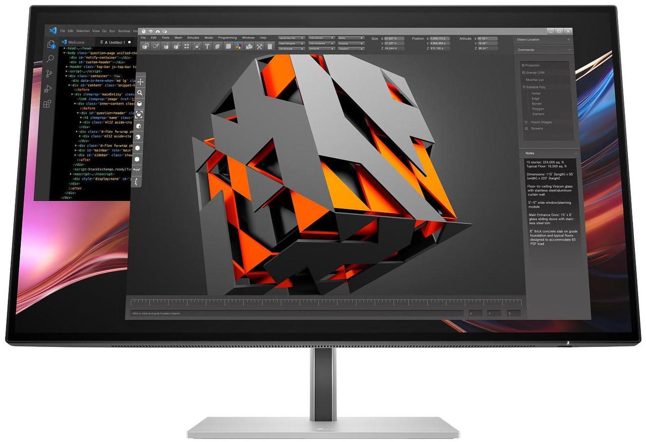 Alt view image 2 of 20 - HP 727pu Series 7 Pro 27" QHD LCD Thunderbolt 4 Monitor 8J9E6AA#ABA