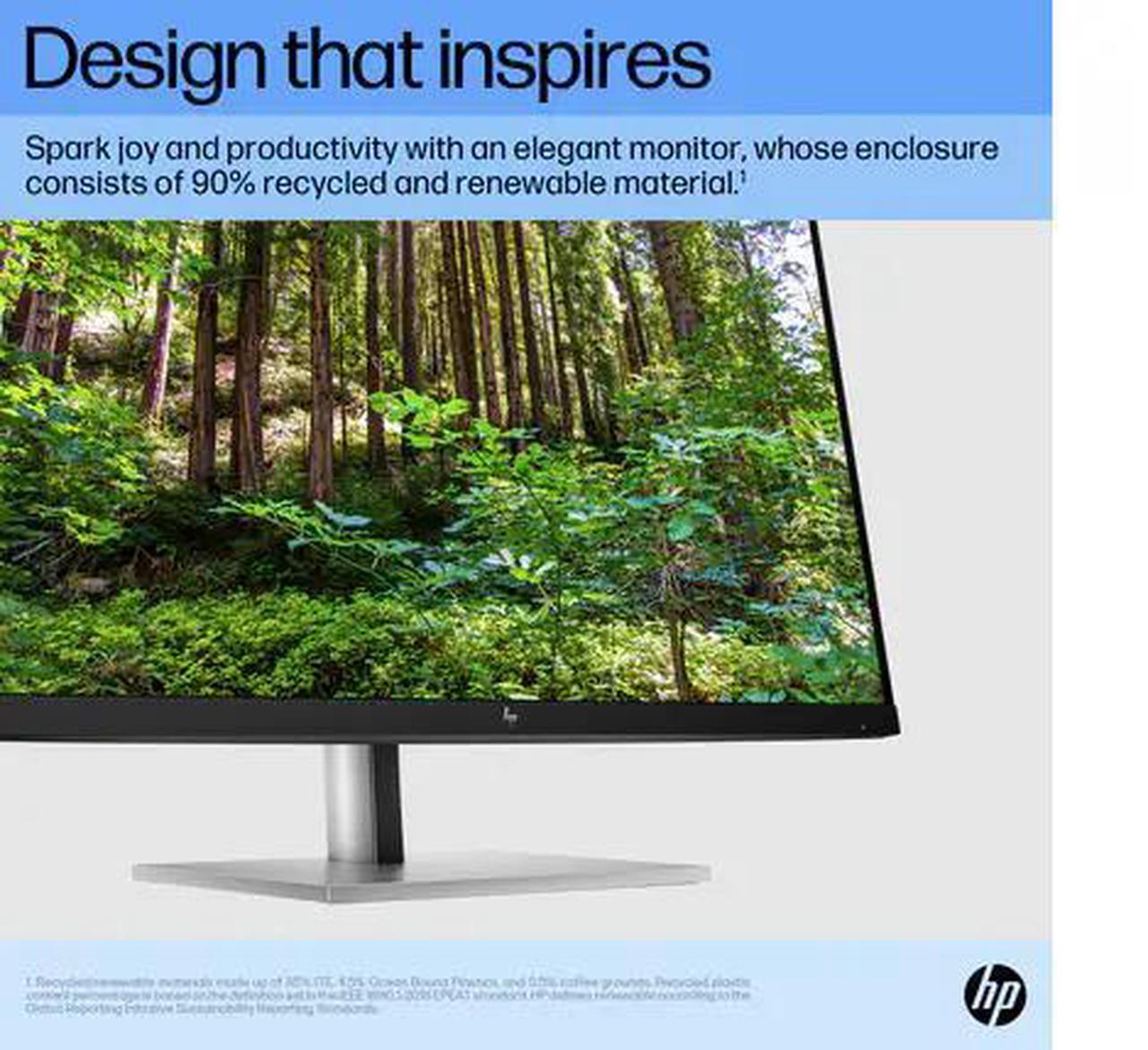Alt view image 8 of 20 - HP E27 G5 27" FHD Monitor 75Hz 5ms GtG, 1000:1 Contrast Ratio, VESA 100mm, 300 nits Brightness, USB-A USB-B Anti-glare DisplayPort & HDMI - 6N4E2AA