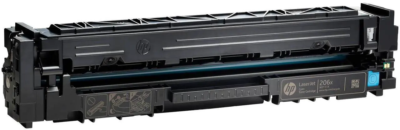 Alt view image 16 of 20 - HP 206X High Yield Cyan Original LaserJet Toner Cartridge, ~2,450 pages, W2111X