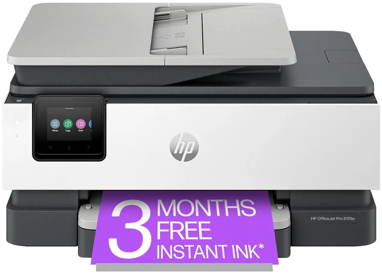 Main image of HP Officejet Pro 8125e Wired & Wireless Inkjet Multifunction Printer - Color - Light Cement - Copier/Fax/Printer/Scanner - 405T6AB1H