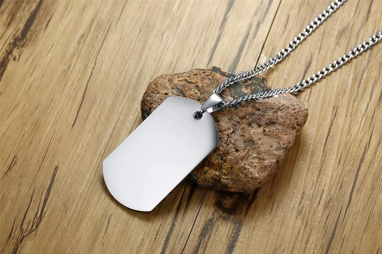 Alt view image 6 of 7 - Stainless Steel Christian Religous Jewelry Philippians 4:13 Bible Verse Pendant Inspirational Cross Dog tag Necklace Scripture Quote"I Can Do All Things Through Christ Who Strengthens Me"