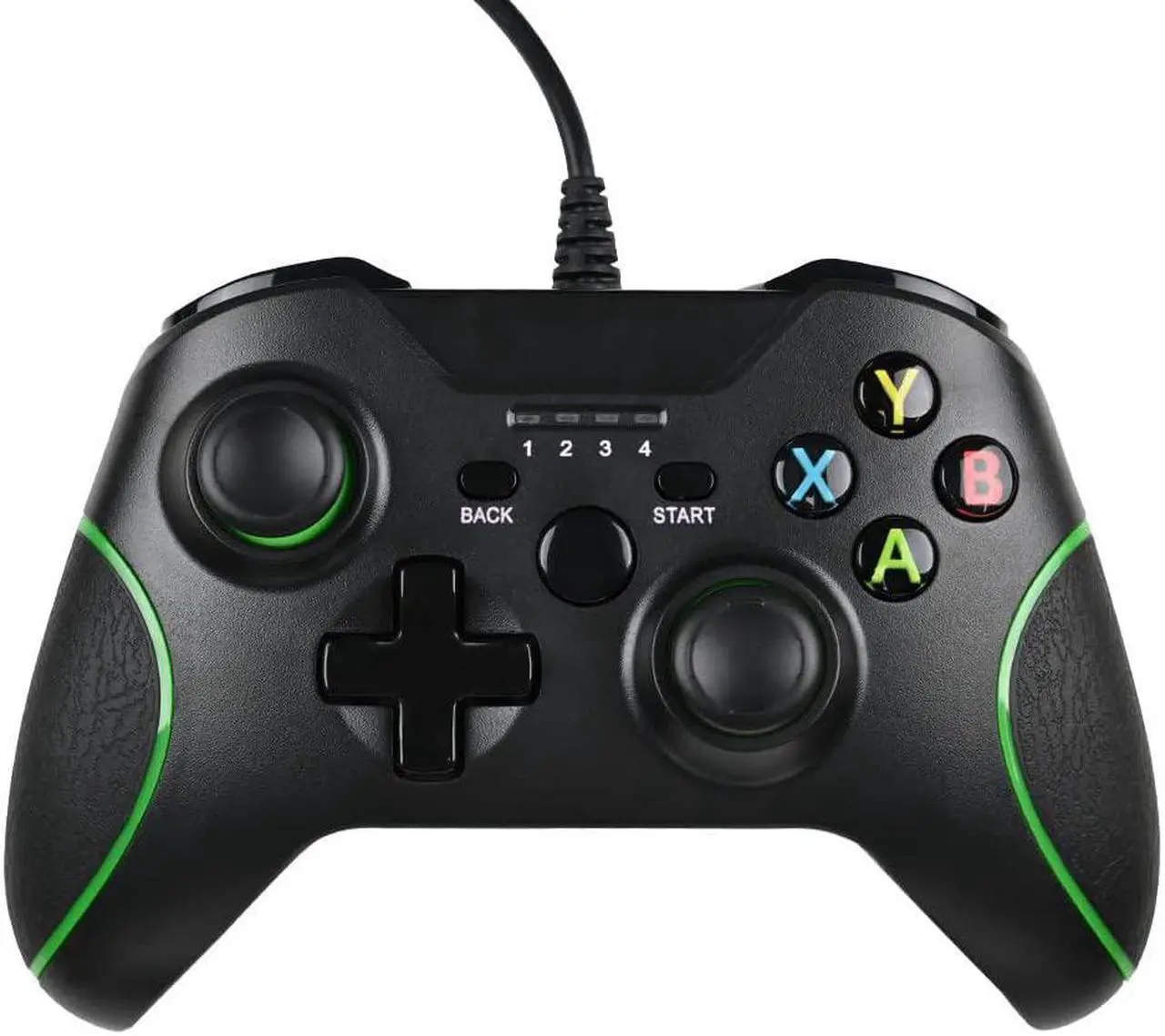 Main image of Xbox One Wired Controller, Zamia Wired Xbox One Gaming Controller USB Gamepad Joypad Controller with Dual-Vibration for Xbox One/S/X/PC with Windows 7/8/10 (Black)